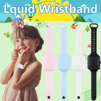 Диспенсер для мытья рук с жидким браслетом для взрослых и детей со всей дезинфекцией синий