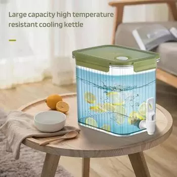 Диспенсер для напитков 3,5 л с краном, широкий рот, диспенсер для напитков, холодильник, машина для напитков, герметичный диспенсер для сока, алкоголя для барбекю, пикника, вечеринки у бассейна серый