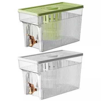 Диспенсер для напитков 3л с краном, диспенсер для напитков с фильтром, диспенсер для лимонада, пластик для холодного чая, лимонада, холодильника, бара, вечеринки белый