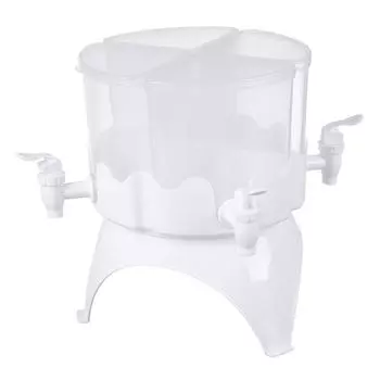 Диспенсер для напитков, большой емкости, пластиковый вращающийся холодильник с 4 отделениями, чайник для холодных напитков со Spigo