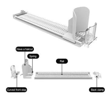 Диспенсер для напитков, диспенсер для банок с газировкой, регулируемый органайзер для напитков для домашнего магазина M белый