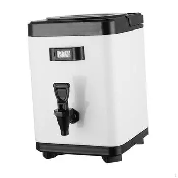 Диспенсер для напитков и холодных напитков с ведром для молока, изолированным контейнером для супа, барбекю 6L