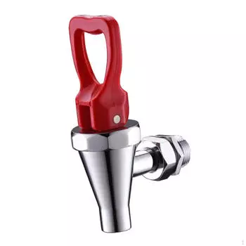 Диспенсер для напитков, кран для напитков, нержавеющая красная ручка, прочный с прокладками, носик для напитков