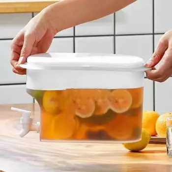 Диспенсер для напитков на 350 л, ведро для холодной воды с краном, диспенсер для вечерние напитков для лимонада, холодного чая, кофе, кувшин для воды, диспенсер белый