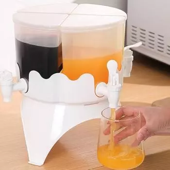 Диспенсер для напитков объемом 4 л с краном, съемный, герметичный, легкоочищаемый, вращающийся на 360 градусов, ведро для холодной воды