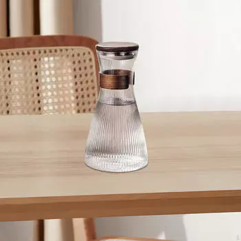 Диспенсер для напитков с бамбуковой крышкой ручной работы With Cups