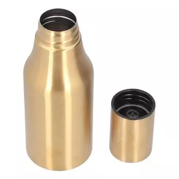 Диспенсер для оливкового масла из нержавеющей стали, 500 мл, герметичный, пыленепроницаемый, кухонный графин для оливкового масла, диспенсер для сиропа серебряный