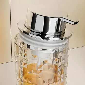 Диспенсер для пенного мыла, пластиковый, легкий, роскошный, флакон для жидкого мыла, бутылка для наполнения шампуня, лосьона, банка для пенного мыла чёрный