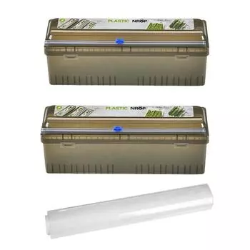 Диспенсер для пищевой пленки с резаком Диспенсер для пищевой пленки Коробка для резки Многоразовый органайзер для пластиковой упаковки для ресторанов, супермаркетов A