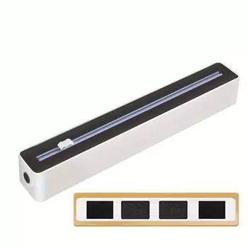 Диспенсер для пластиковой пленки 2 в 1 с многоразовой машиной для свежей обертки для кухонного ящика, диспенсер для неконтактной с пищевыми продуктами герметичной пленки чёрный