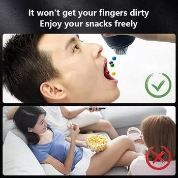 Диспенсер для повседневных закусок объемом 270 мл, сохраняющий чистоту пальцев, диспенсер для орехов и кешью, многоразовый диспенсер для закусок для домашнего офиса
