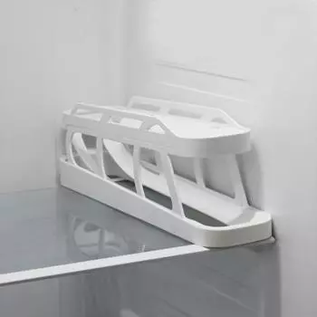 Диспенсер для яиц в холодильнике с защитой от падения, двухслойный, с гравитационной подачей, автоматический дозатор яиц для кухни, кухонный гаджет чёрный