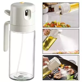 Диспенсер для распылителя масла 2 в 1 для кухни, эргономичная ручка, управление распылителем масла