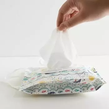 Диспенсер для салфеток из 3 предметов, портативный многоразовый контейнер для салфеток, водонепроницаемый, с застежкой-молнией, многоразовый, с изысканным узором, для путешествий, для детских салфеток B