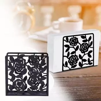 Диспенсер для салфеток в виде дерева и птиц, уникальный современный черный настольный держатель для салфеток, кухонные аксессуары, украшение