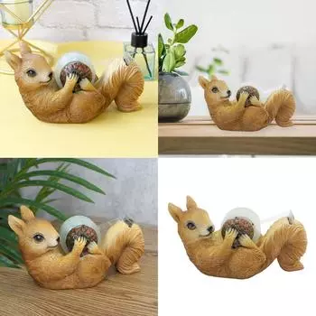 Диспенсер для скотча Squirrel, практичный резак для скотча, инструмент для скрапбукинга, основа для резки скотча, простые в использовании настольные принадлежности