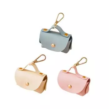 Диспенсер для собачьих какашек из ПУ, герметичный диспенсер для мусорных мешков, переносной ... синий