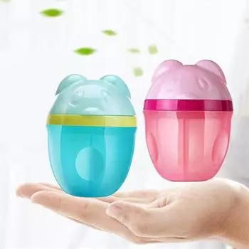 Диспенсер для сухого молока, три решетки, портативный контейнер для детских закусок большой емкости для прогулок розовый