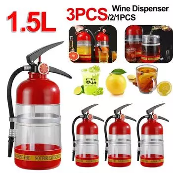 Диспенсер для вина 1,5 л Креативный огнетушитель Контейнер для алкогольных напитков Наливная машина для ликера Бутылка для пива с водой Барные аксессуары