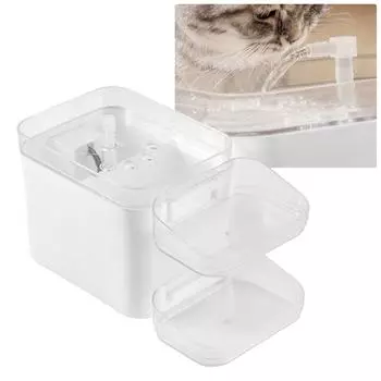 Диспенсер для воды для домашних животных, циркуляционный автоматический фонтан для воды для кошек со светодиодной подсветкой, автоматический ночник для кошек, собак, домашних животных, вилка европейского стандарта, 220 В