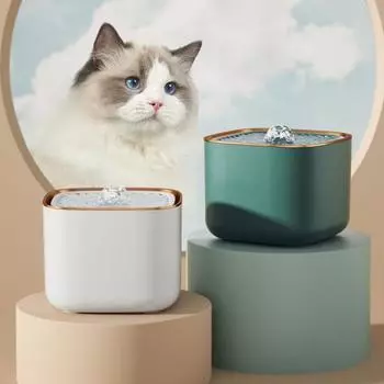 Диспенсер для воды для домашних животных, несколько фильтров, бесшумный дизайн, подключаемый тип, автоматическая вода для домашних животных, собак, кошек серый