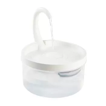 Диспенсер для воды для домашних животных, питьевая вода для кошек, 67 унций/2 л, ультра тихая автоматическая питьевая вода со светодиодной подсветкой для кошек и собак One Size белый