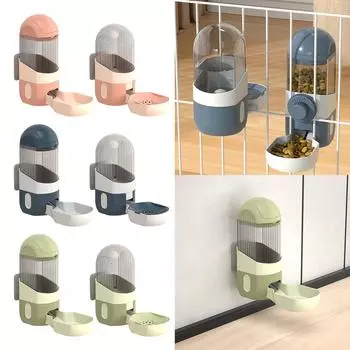 Диспенсер для воды для кошек Автоматическая кормушка и вода для кошек Кормушка для кошек и поилка для кошек Кормушка для кошек зелёный