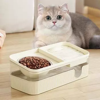 Диспенсер для воды для кошек Диспенсер для воды для домашних животных Автоматическая циркуляционная машина для кормления водой Все в одном Диспенсер для воды для собак Мобильная миска для кошек 35*16*13cm