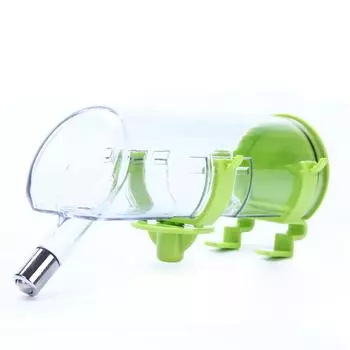 Диспенсер для воды для собак, подвесная автоматическая поилка для домашних животных, маленькая, средняя, для собак и кошек, зеленая, 350 мл