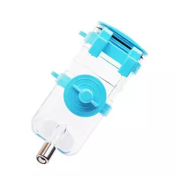 Диспенсер для воды для собак, подвесная автоматическая бутылка для питья для маленьких и средних собак и кошек, синяя, 350 мл