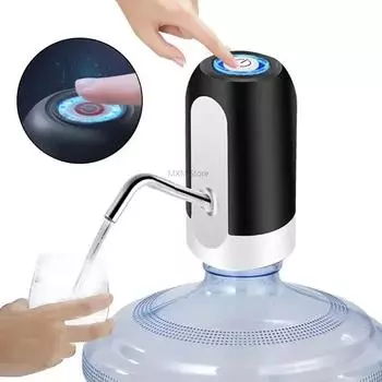 Диспенсер для воды Garrafon с одним нажатием, садовая бутылка, мини-USB, автоматические напитки, электрический насос, бар, переключатель, зарядка, кухня белый