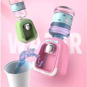 Диспенсер для воды, контейнер для снятия макияжа, забавный диспенсер для воды, мини-диспенсер для воды, имитация кухонных игрушек, игрушки для семейной сцены 1pcs зелёный