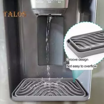 Диспенсер для воды на холодильник, поддон для капель, силиконовый брызговик, ловушка для капель воды на холодильник, поддон, коврик, коврик для дома, кухни, принадлежности чёрный