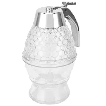 Диспенсер для выдавливания сиропа и меда, кухонная банка для хранения жидкости и приправ для домашней кухни белый