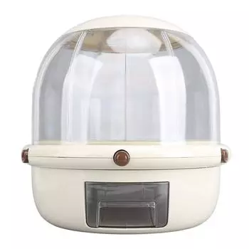 Диспенсер для зерна, вращающийся на 360 градусов, 6 отсеков, двухслойный контейнер для хранения сухих продуктов питания для риса и бобов