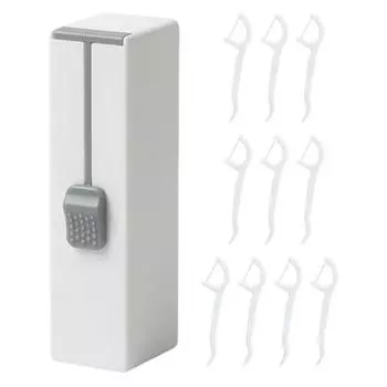 Диспенсер для зубной нити с автоматической выдвижной кнопкой, контейнер для хранения зубной нити, портативный дорожный карманный держатель для зубной нити A