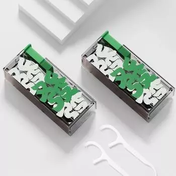 Диспенсер для зубной нити, содержащий 10 шт., коробка для хранения зубной нити, автоматический многоразовый набор для гигиены полости рта, выбор нити