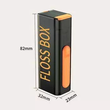 Диспенсер для зубной нити, содержащий 10 шт., коробка для хранения зубной нити, автоматический многоразовый набор для гигиены полости рта, выбор нити чёрный