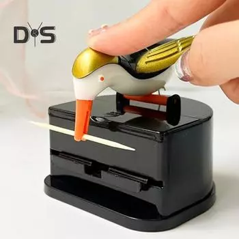 Диспенсер для зубочисток Bird, держатель для зубочисток Woodpecker, портативный, для домашнего офиса, ресторана, рабочего стола, автоматический органайзер для зубочисток, контейнер A