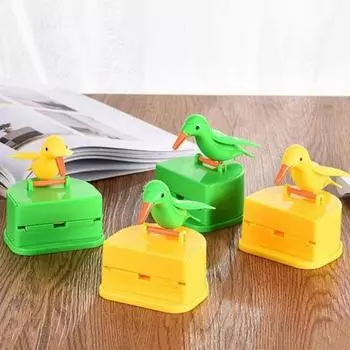 Диспенсер для зубочисток Bird Пресс-держатель для зубочисток Woodpecker Hands-Free Портативный домашний офис Ресторан