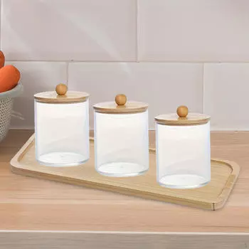 Диспенсер для зубочисток, коробка для хранения ватных палочек, банка для шоколада, круглый футляр для макияжа