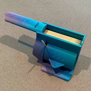 Диспенсер для зубочисток, напечатанный на 3D-принтере, с выдвижной крышкой, держатель для зубочисток, портативный, для дома