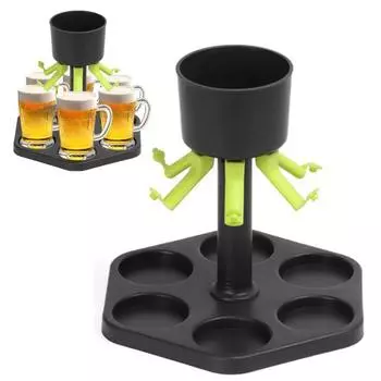 Диспенсер с пробкой Прочный держатель для жидкости с несколькими носиками для вечеринок Вино Красное вино Напитки Сервер для напитков