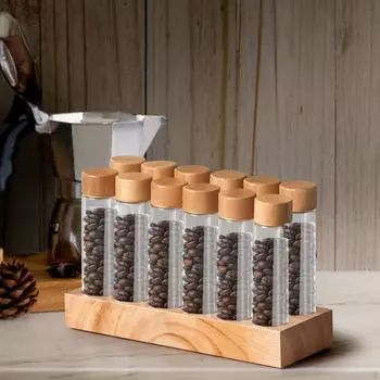 Диспенсеры для кофейных зерен, стеклянные контейнеры для хранения кофейных зерен для кафе 6 high glass