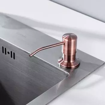 Диспенсеры для мыла на кухне объемом 500 мл с головкой из нержавеющей стали, дозатор жидкого мыла, бронзовые дозаторы для мыла, аксессуары для ванной комнаты