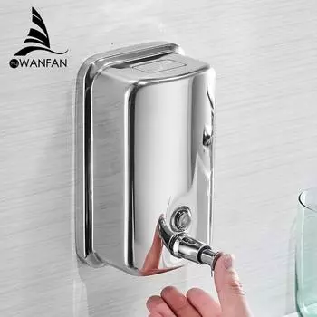 Диспенсеры для жидкого мыла настенные Sabonet 304 из нержавеющей стали настенный дозатор для жидкого мыла для рук кухонный гарнитур 18020