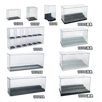 Display Box 10707 10704 10708 10711 10705 Building Block Figurine Storage Box 4.8*4.8*6.8cm