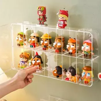 Витрина Прозрачный Настольный Отдельные Кубики Водонепроницаемый Пыленепроницаемый Шоу Демонстрационная Коробка для Фигурок Кукол Игрушки