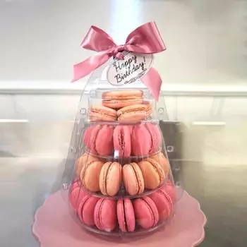 Display Rack Wedding Birthday 260*210mm High quality 4 Tiers Macaroon Display Stand Stand Cake Clear Macaroon Pro CHINA