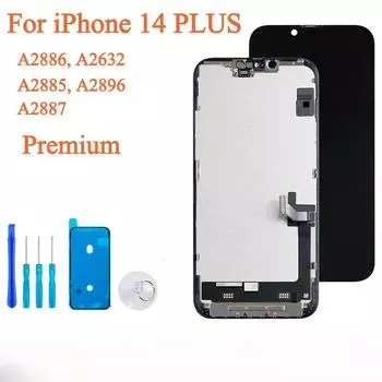 Дисплей для iPhone 14 Plus, ЖК-дисплей с 3D сенсорным экраном, дигитайзер в сборе, сменный Diaplay для A2886 A2632 A2885 A2896 IP 14 Plus INCELL